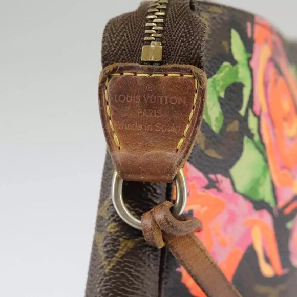 LOUIS VUITTON Monogram rose Pochette Accessoires Pouch authentic - Picture 14 of 16